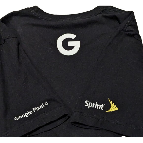 Google Pixel 4 Promotional T-Shirt Size 2XL Sprint Promo Canvas Black XXL - Picture 2 of 4